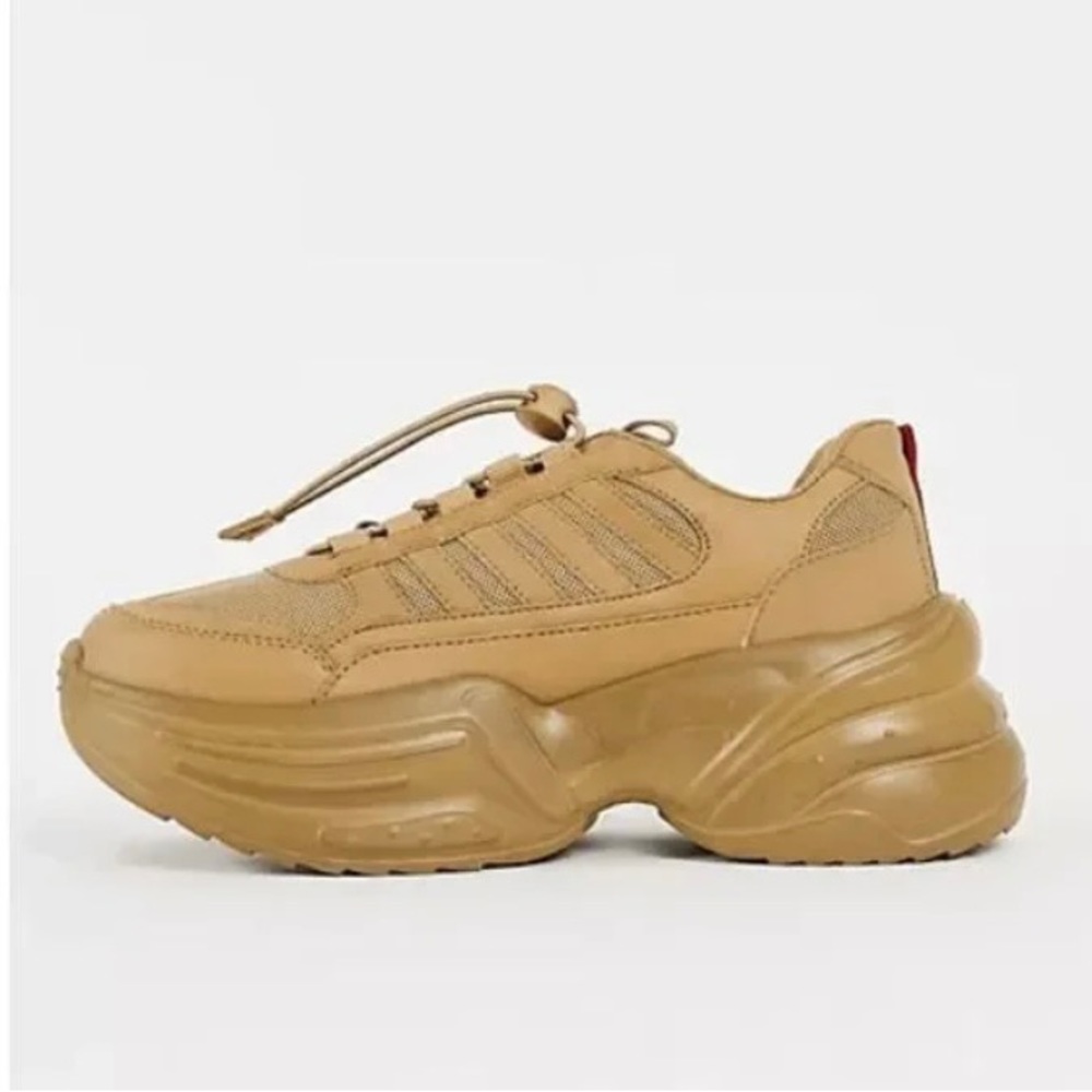 Topshop cloud Chunky Sneakers in natural